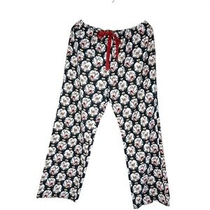 Vera Bradley Women's Pajama Pants LARGE Christmas 100% Cotton Holiday Deer Rare